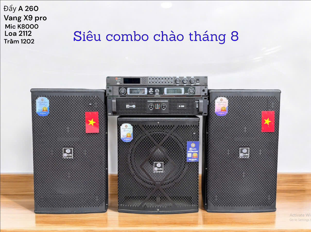 [Combo 1] Bộ dàn karaoke đồng bộ chính hãng CMaudio 6 thiết bị